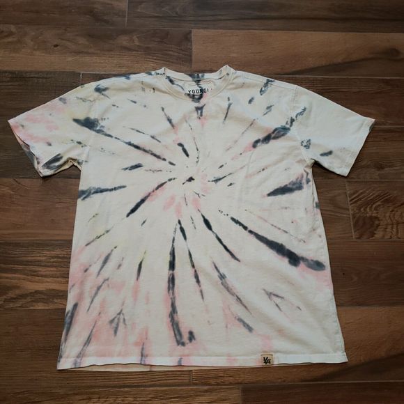 YoungLA Other - YoungLA Shirt Mens Medium White Tie Dye Casual Lifestyle Clothing Fitness